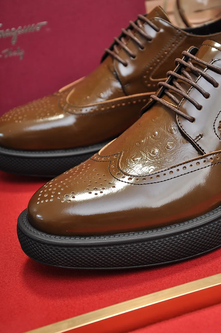 Men's shoes 💰720💶 [Ferragamo/Ferragamo] The latest model in the counter. Original imported open-sided high-quality cowhide hand-woven + imported 🐂 cowhide + original luxury metal buckle + original combination outsole. Comparison without pressure 38--45 (45 custom-made)